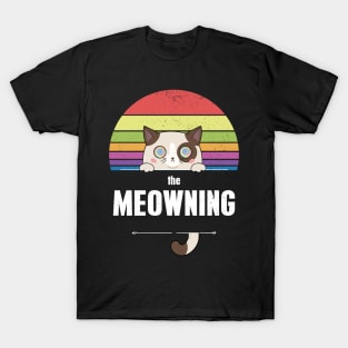 the Meowning. Cute and spooky cat. Creepy funny and disturbing kitty, T-Shirt